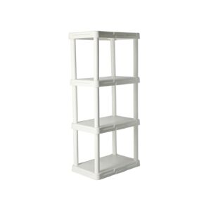 4 TIER SHELF 14X22X48" SOLID WHITE 4 TIER SHELF 14X22X48" SOLID WHITE